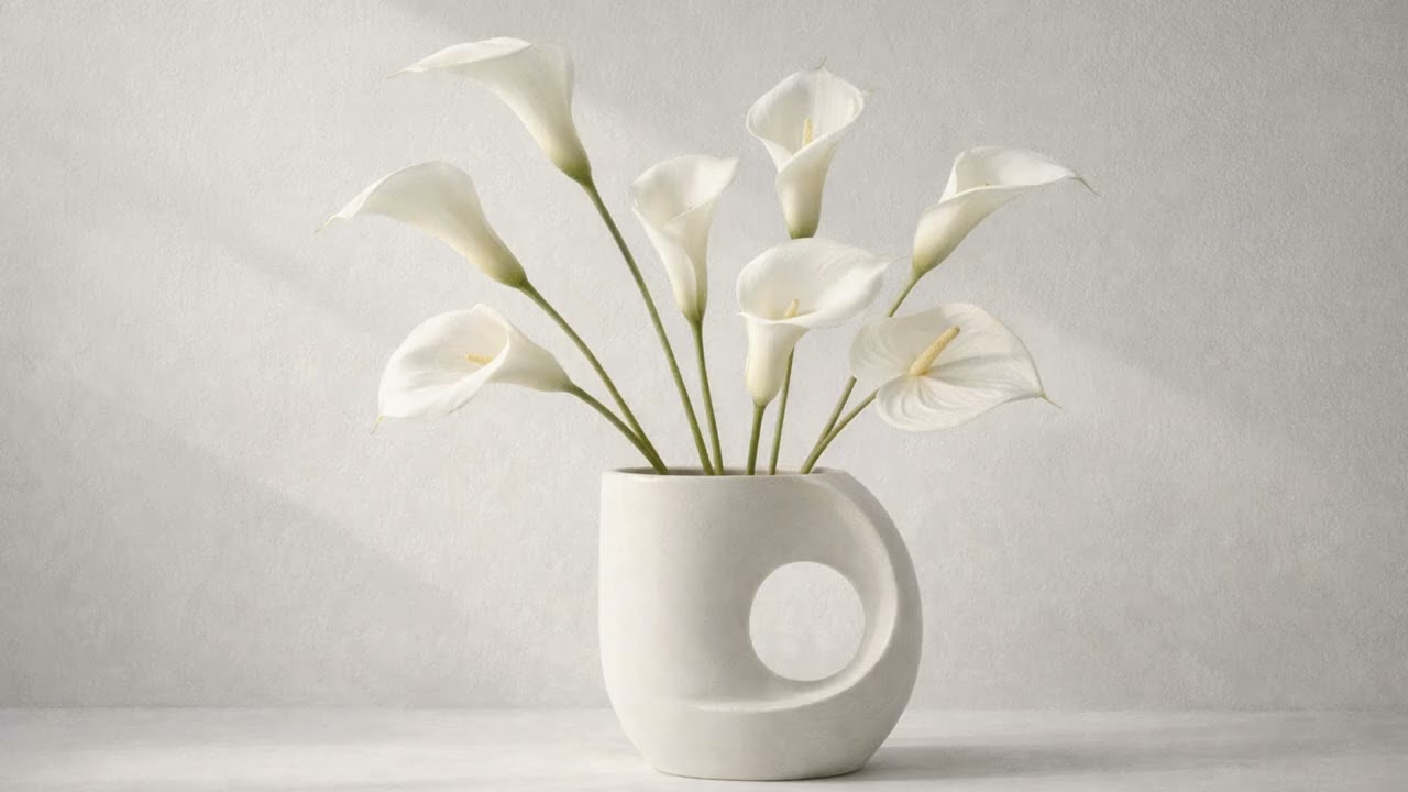 Minimal Floral Arrangement Screensaver