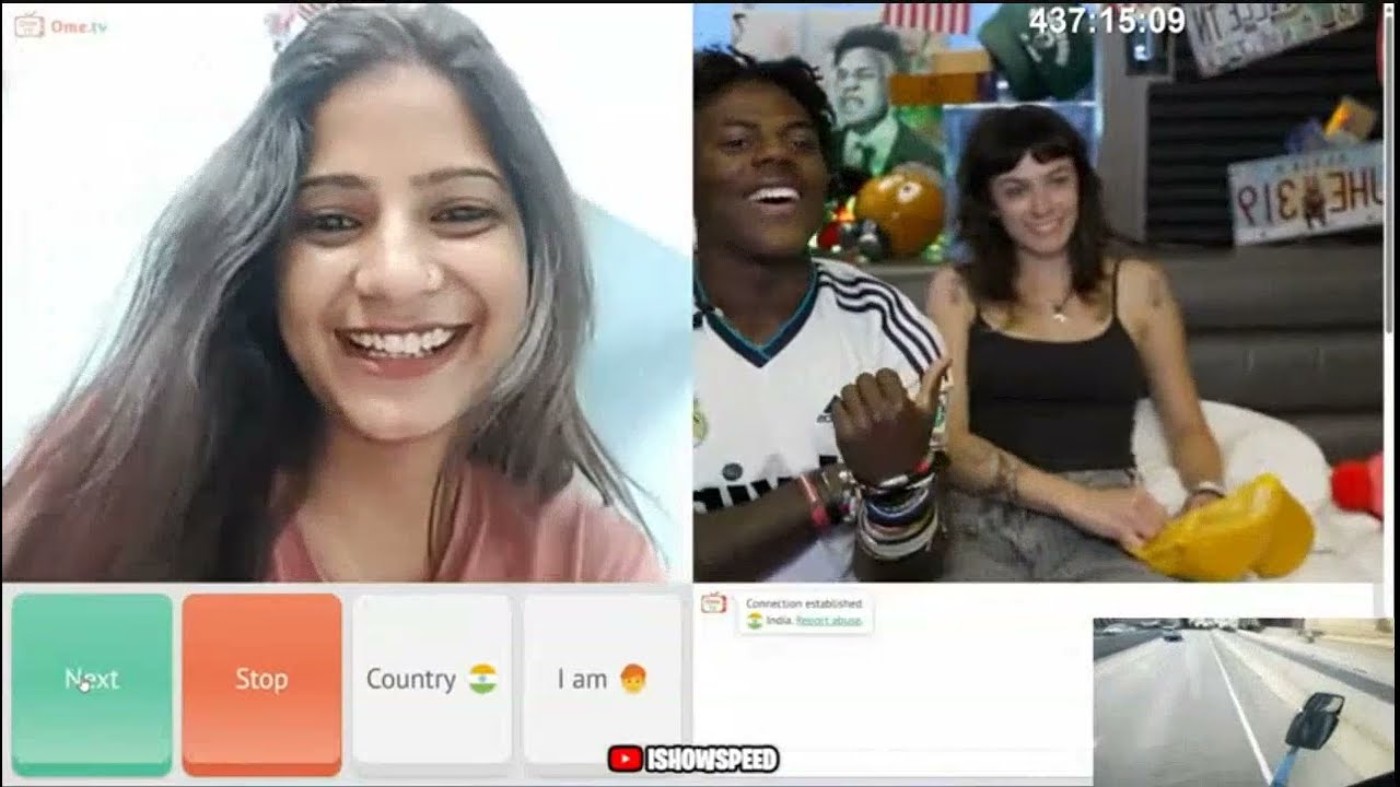 IShowSpeed Meets a Handsome Indian Girl on OmeTV 😳🔥 