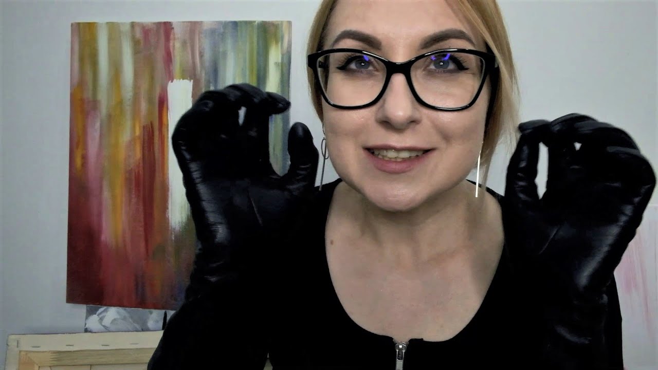 ASMR 💤 Face Scratching With Leather Gloves 💤 Personal Attention