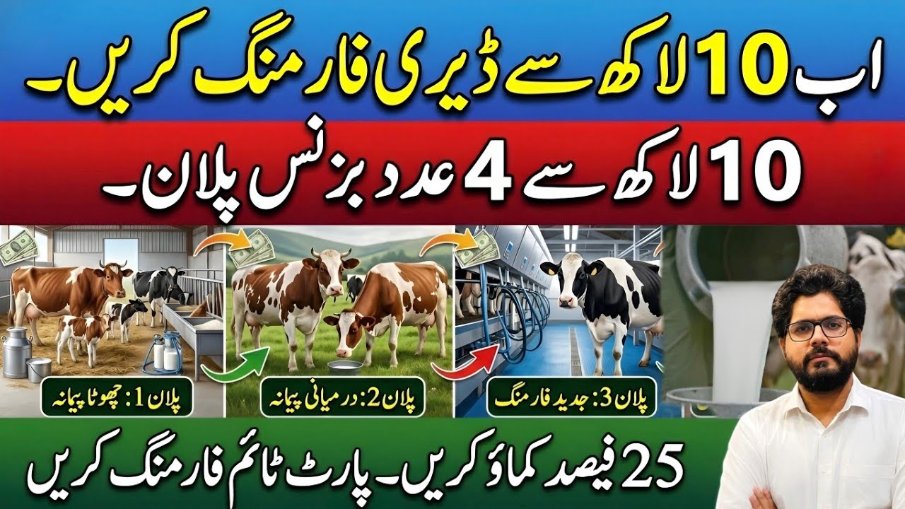 10 lac me 4 dairy business plans II Part time dairy farming business 2026 II Dr. MUZZAMMIL HASSAN