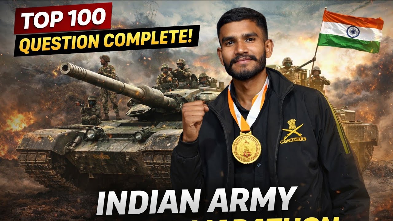 Indian army agniveer Maha marathon 100 question complete maths by Abhinav | army 🪖 part -1