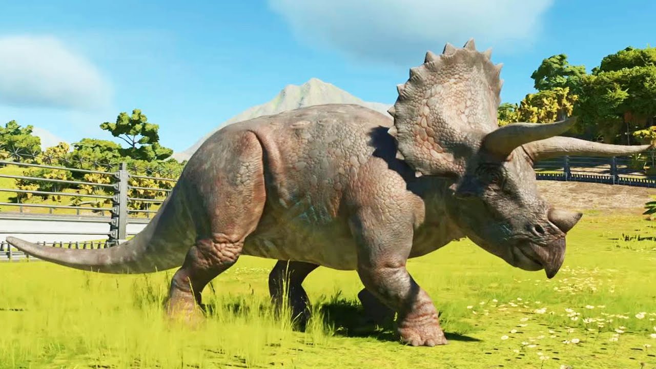 Jurassic World Evolution 3 - Triceratops Gameplay (PS5 UHD) [4K30FPS]