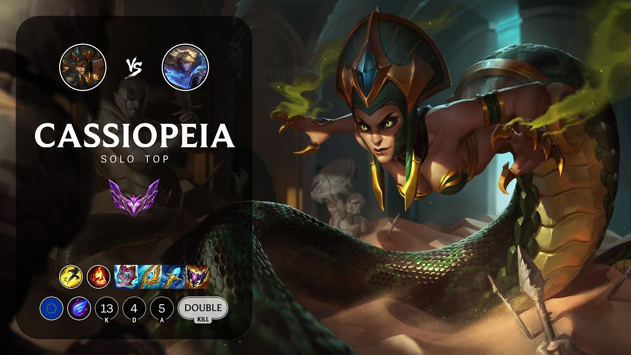 Cassiopeia Top vs Ezreal - EUW Master Patch 12.23