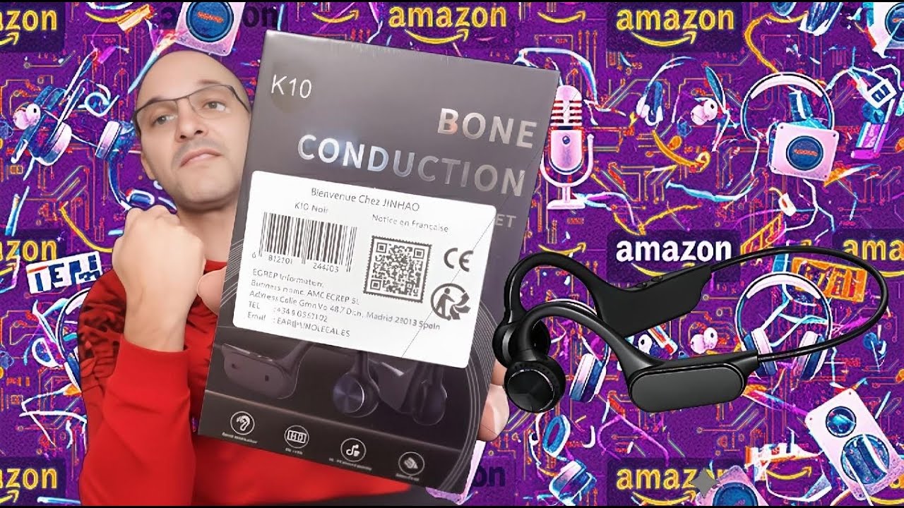 Prise en main et test casque audio à conduction osseuse K10 #earbuds #boneconductionheadphones