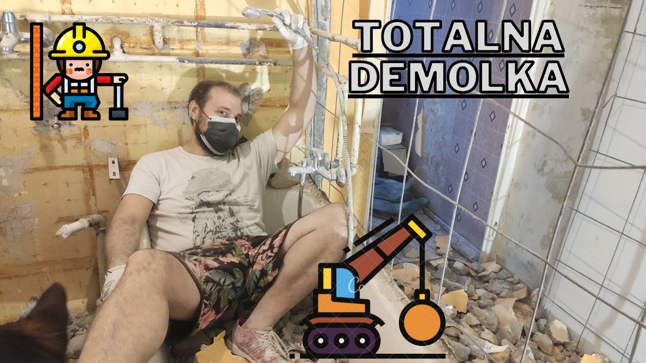 Demontaż ściany działowej w mieszkaniu. Remont mieszkania w bloku