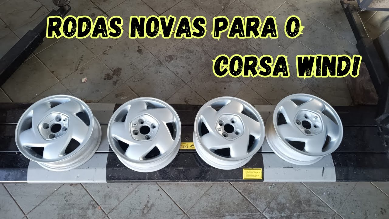 Gm Corsa Wind 1.4 Flex - Pintura das rodas que ganhei para o carro !