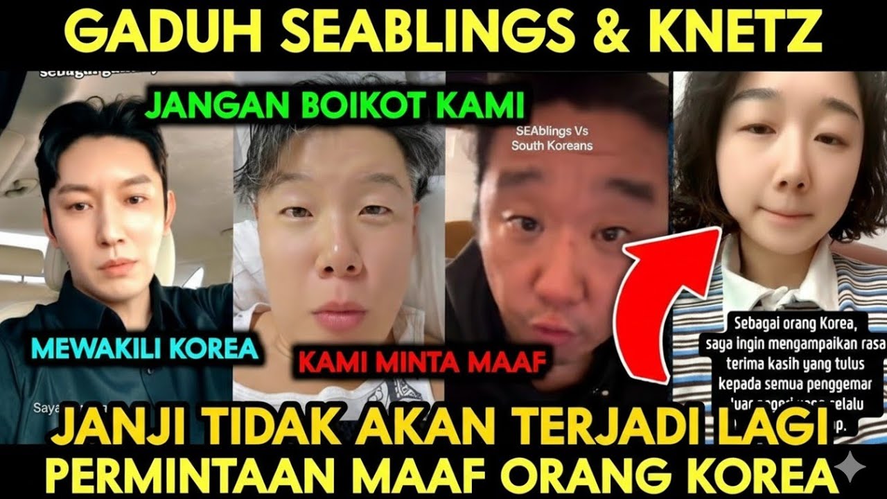 ORANG KOREA SELATAN RAMAI MINTA MAAF..JANJI GAK NGULANGI LAGI,KIRA-KIRA DI MAAFIN GAK GUYS