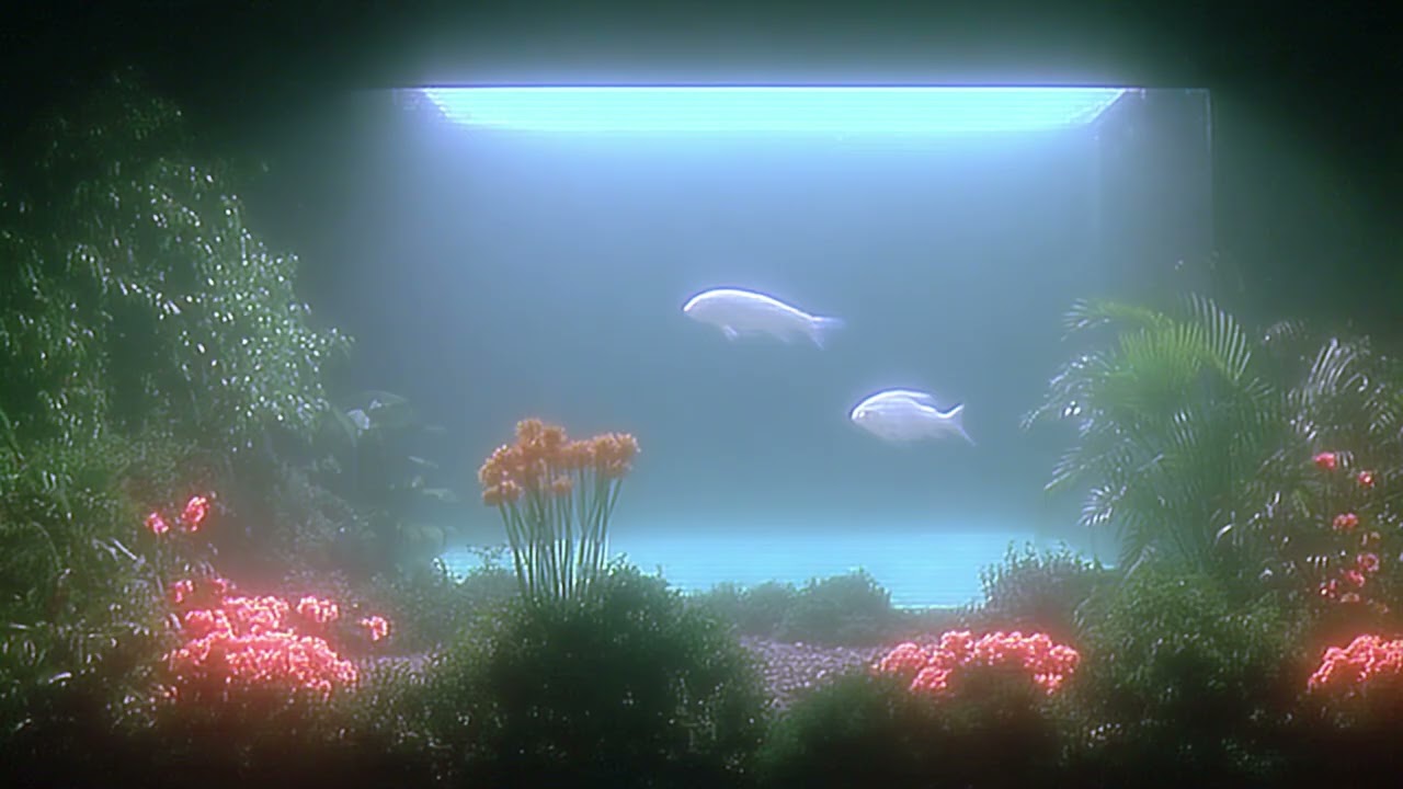 a quiet aquarium where time feels slow