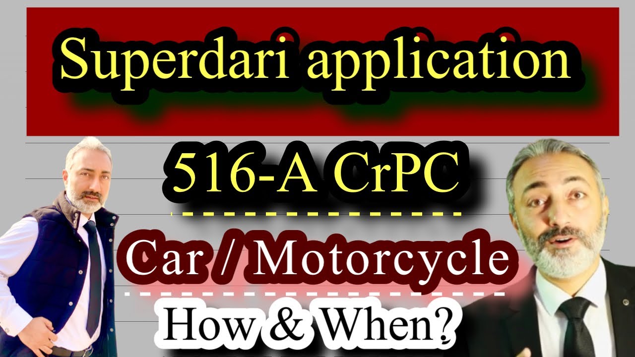 Supardari Of Case Property | Section 516 A CrPC | Criminal Procedure Code | Wakeel Nama