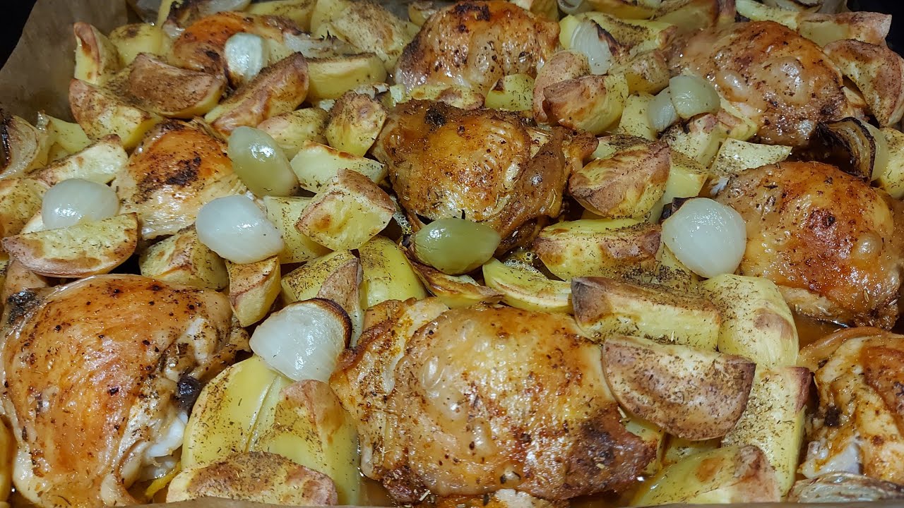 Pieczone udka kurczaka... Smaczny obiad dla wszystkich Gotuj z nami
