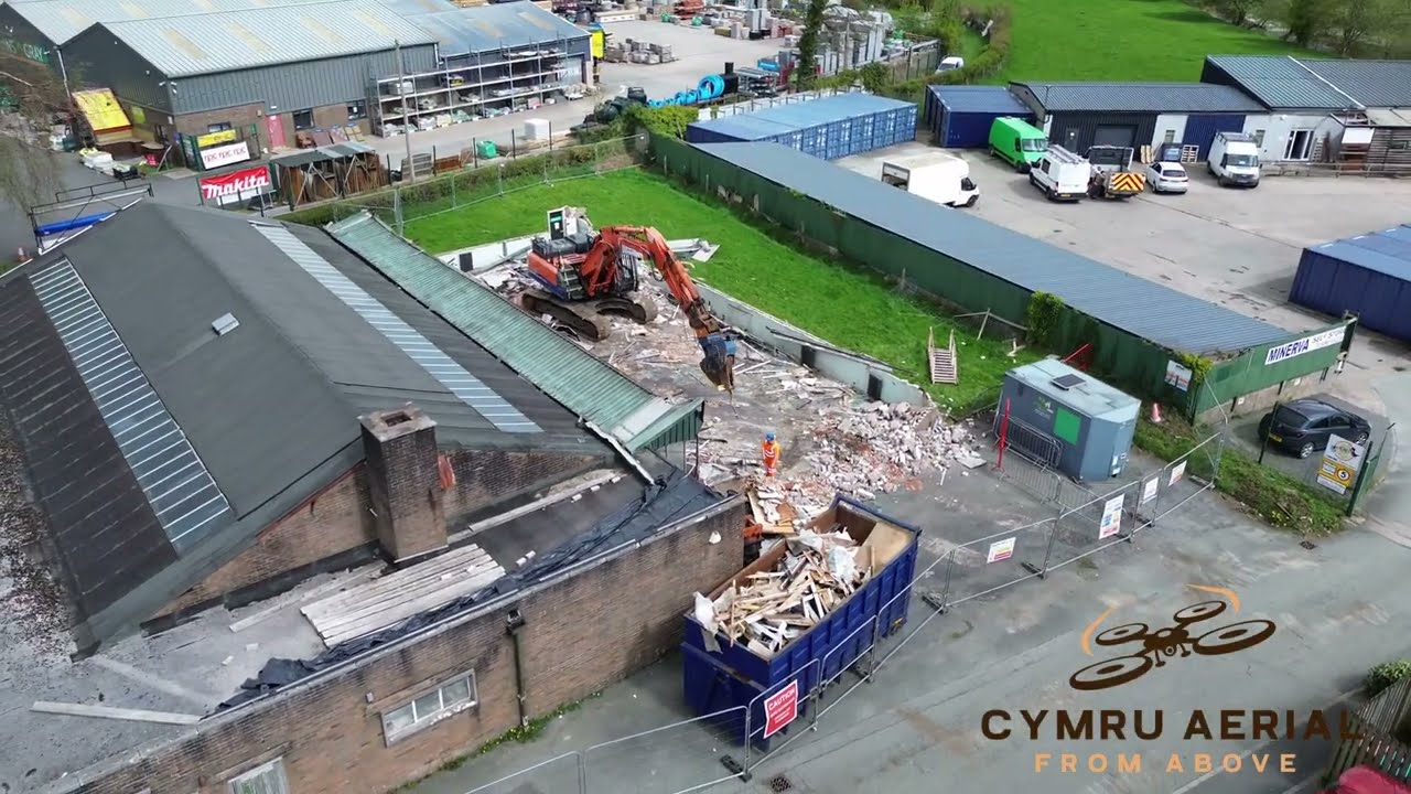 Demolition of the old hafren furnishers