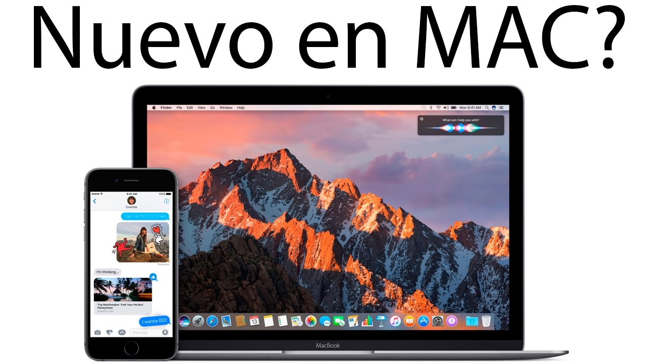 ¿Nuevo en mac? conoce lo básico de iOSX o Sierra y apps.