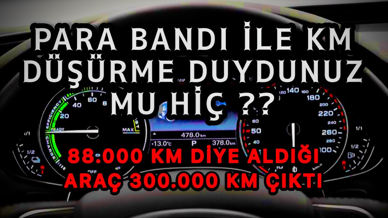 KM DÜŞÜRMEDE SAHTEKARLIKTA SON NOKTA!! PARA BANDI İLE KM DÜŞÜRME YAPMIŞLAR