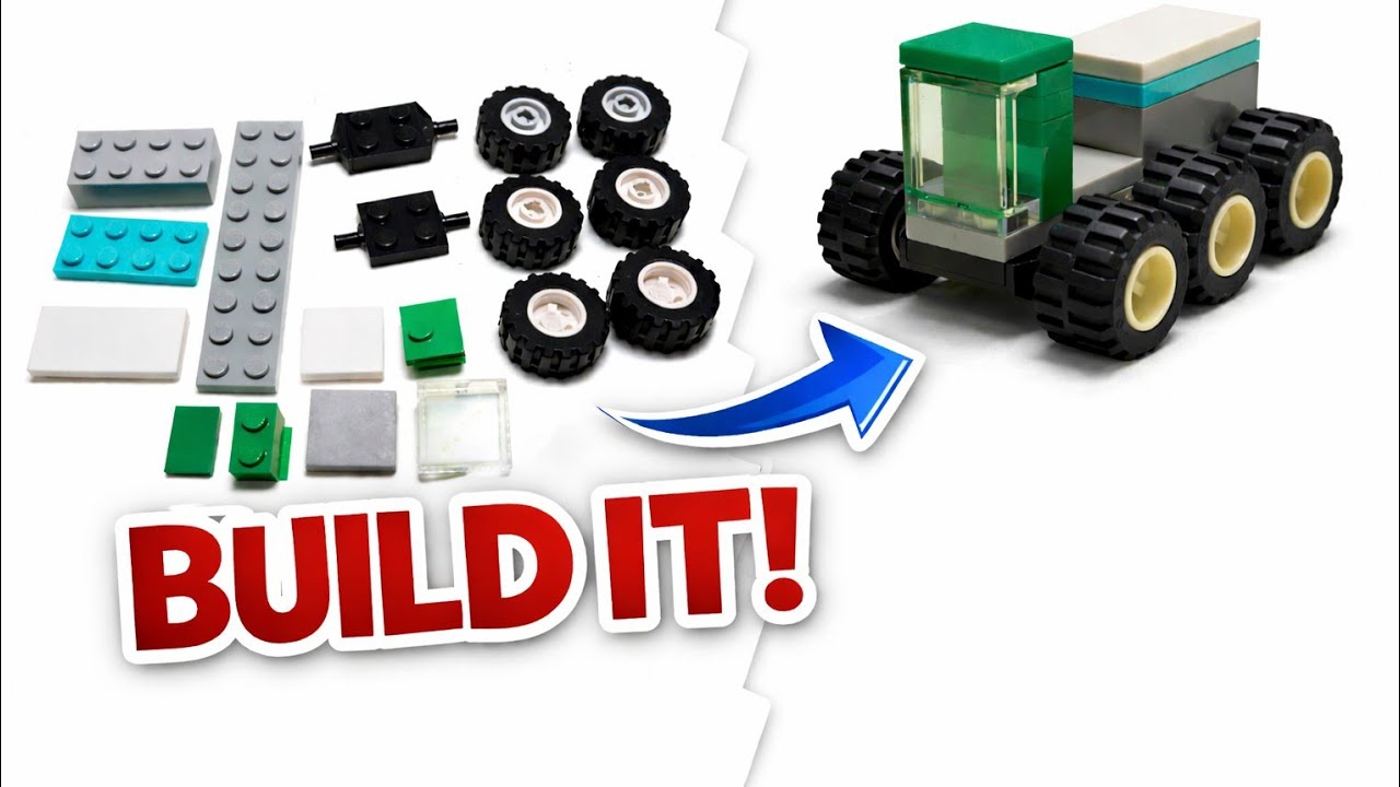 Build a Mini LEGO Farm Tractor &ndash; Easy Step-by-Step Brick Tutorial