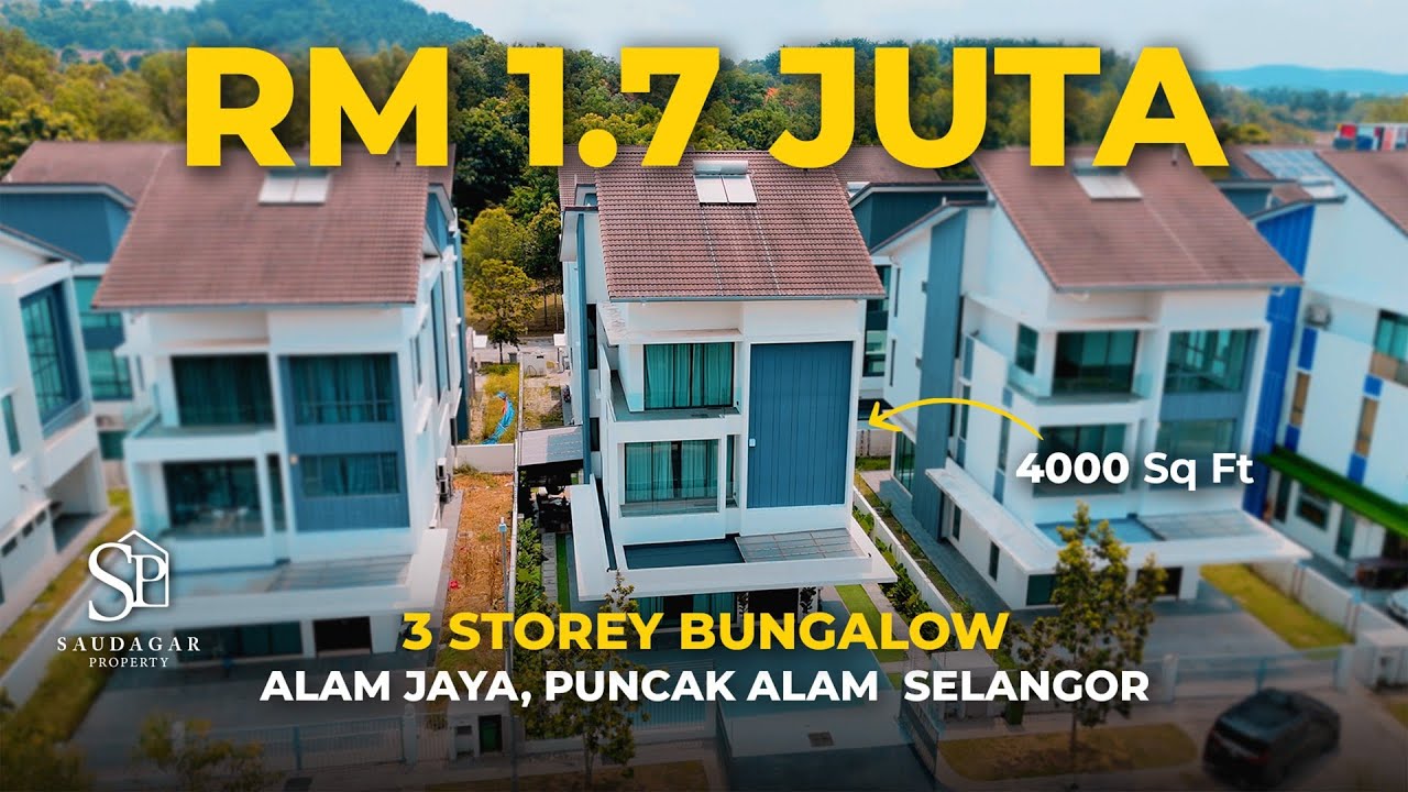 3 Storey Bungalow Puncak Alam Ni FULLY RENOVATED + Tak Pernah Didiami 😱