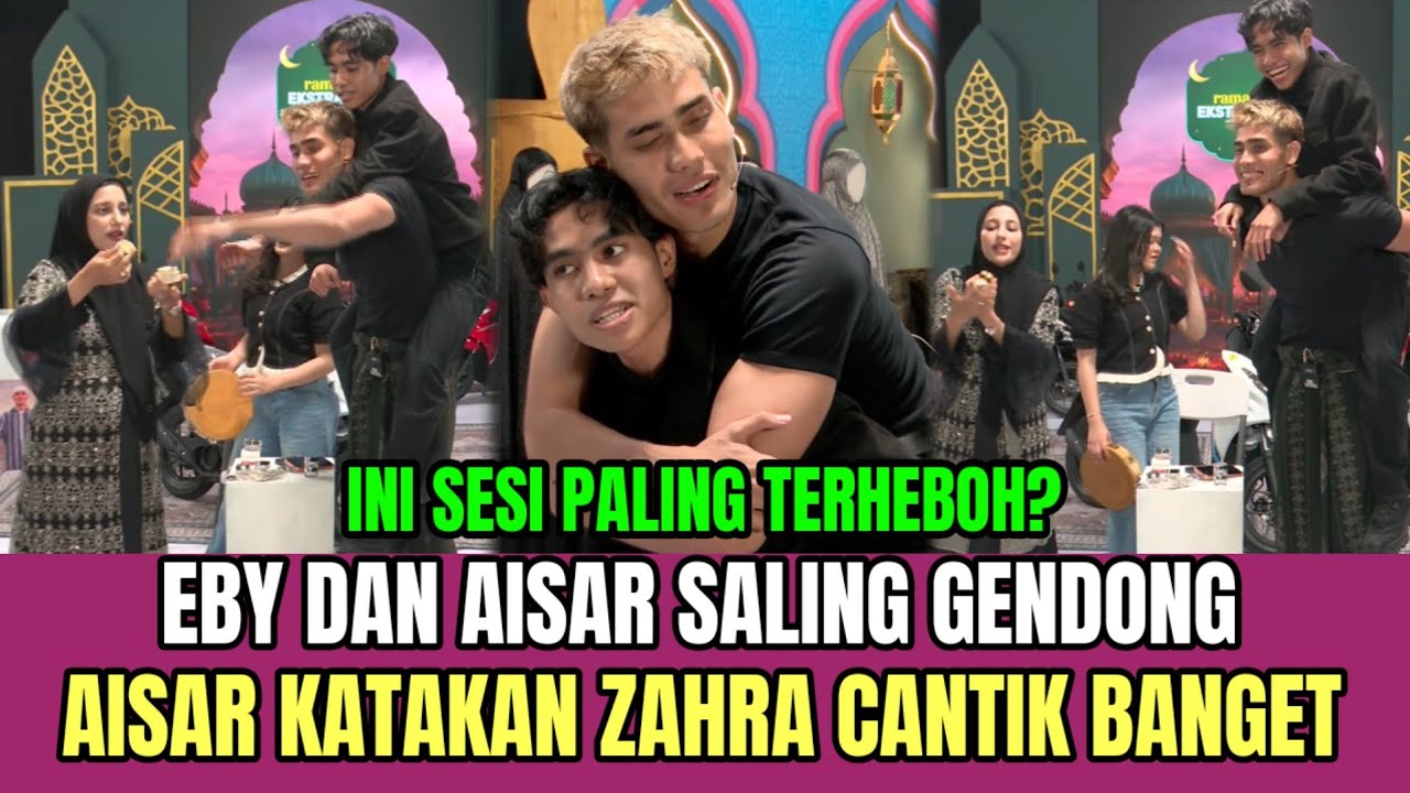 Eby dan Aisar Saling Gendong, Aisar Katakan Zahra Cantik Banget!