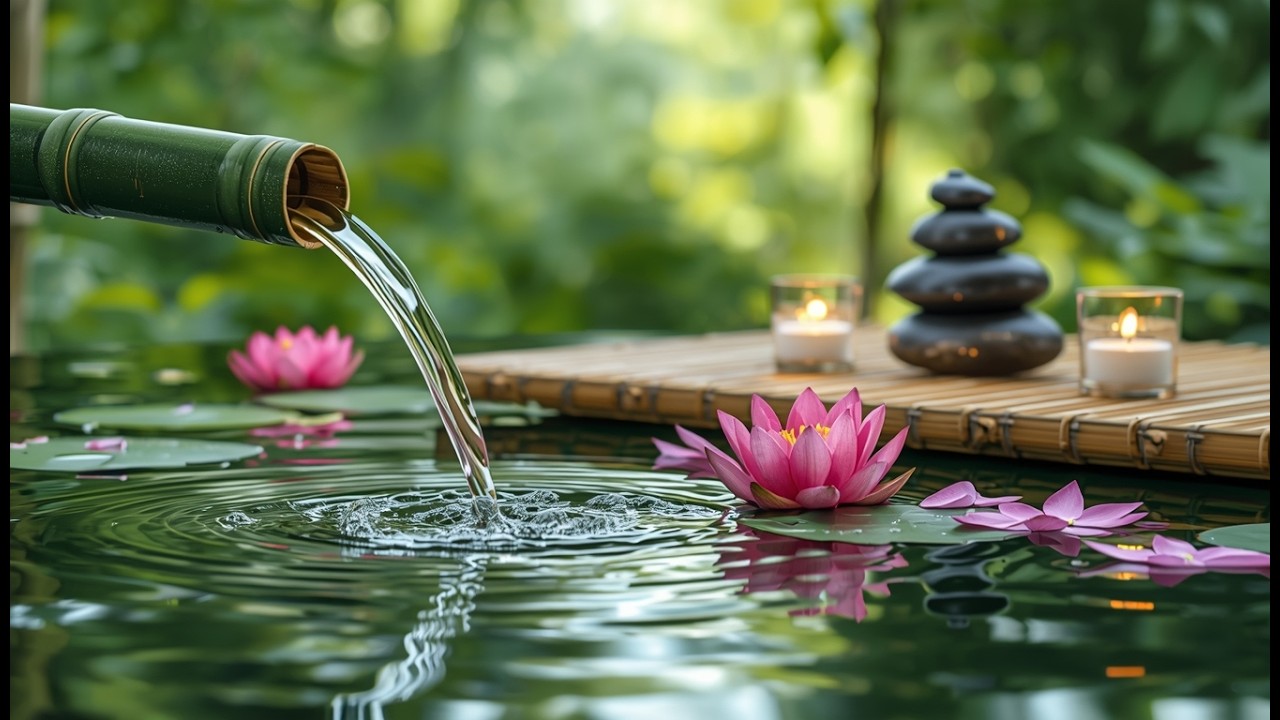 Peaceful Night Sleep Music with Calm Water Sounds and Gentle Piano | LIVE