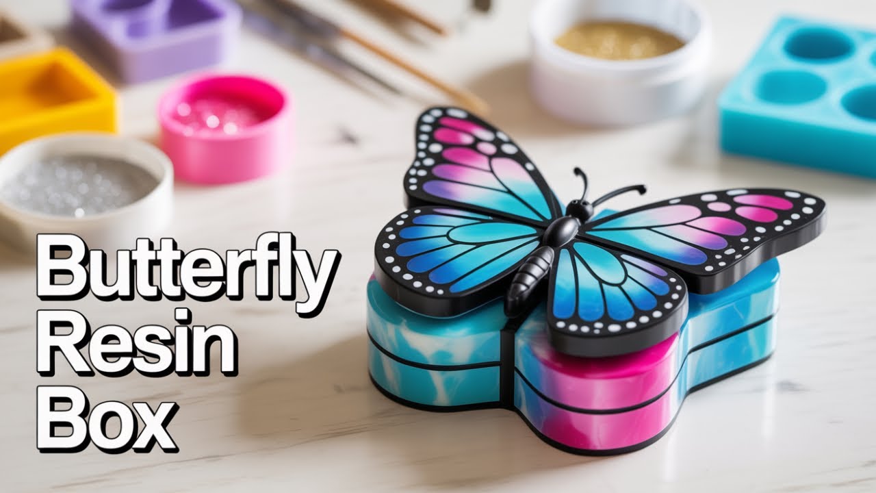 Want Stunning Resin Art? Watch This Butterfly Lamp Tutorial