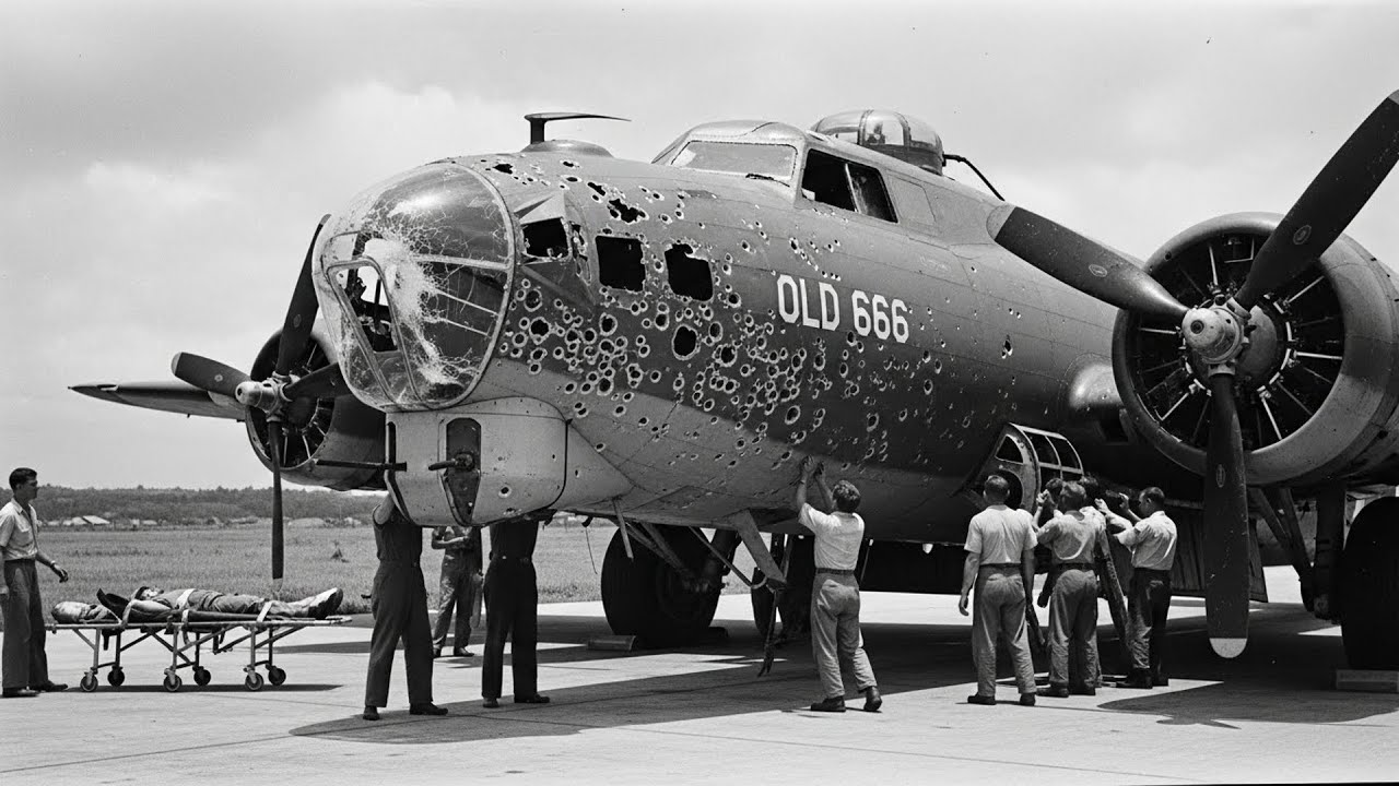 When One B‑17 Became a Flying Coffin: The True Story of “Old 666” vs 20 Japanese Fighters