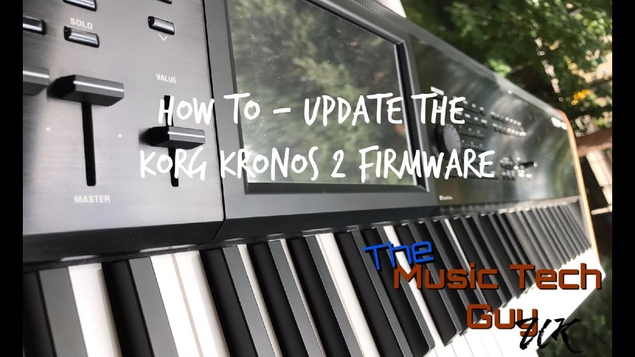 How to update the Korg Kronos 2 Firmware