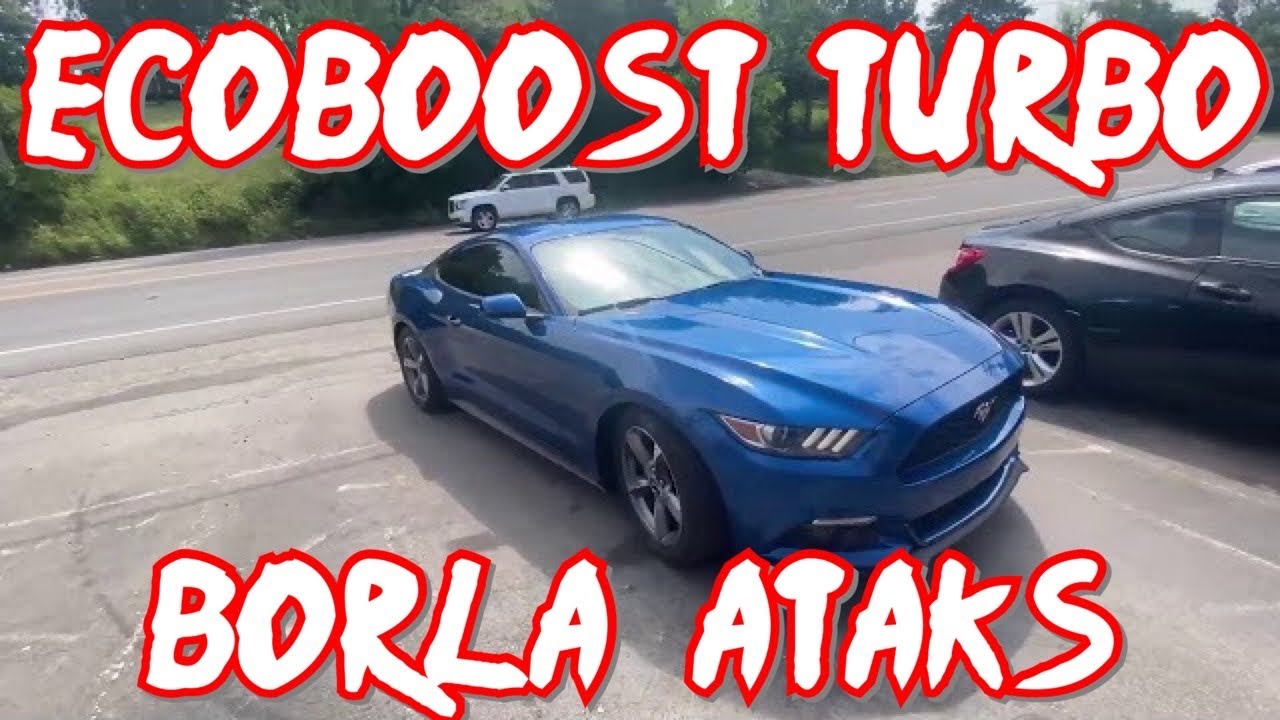 2017 Ford Mustang ECOBOOST TURBO DUAL EXHAUST w/ BORLA ATAKS!