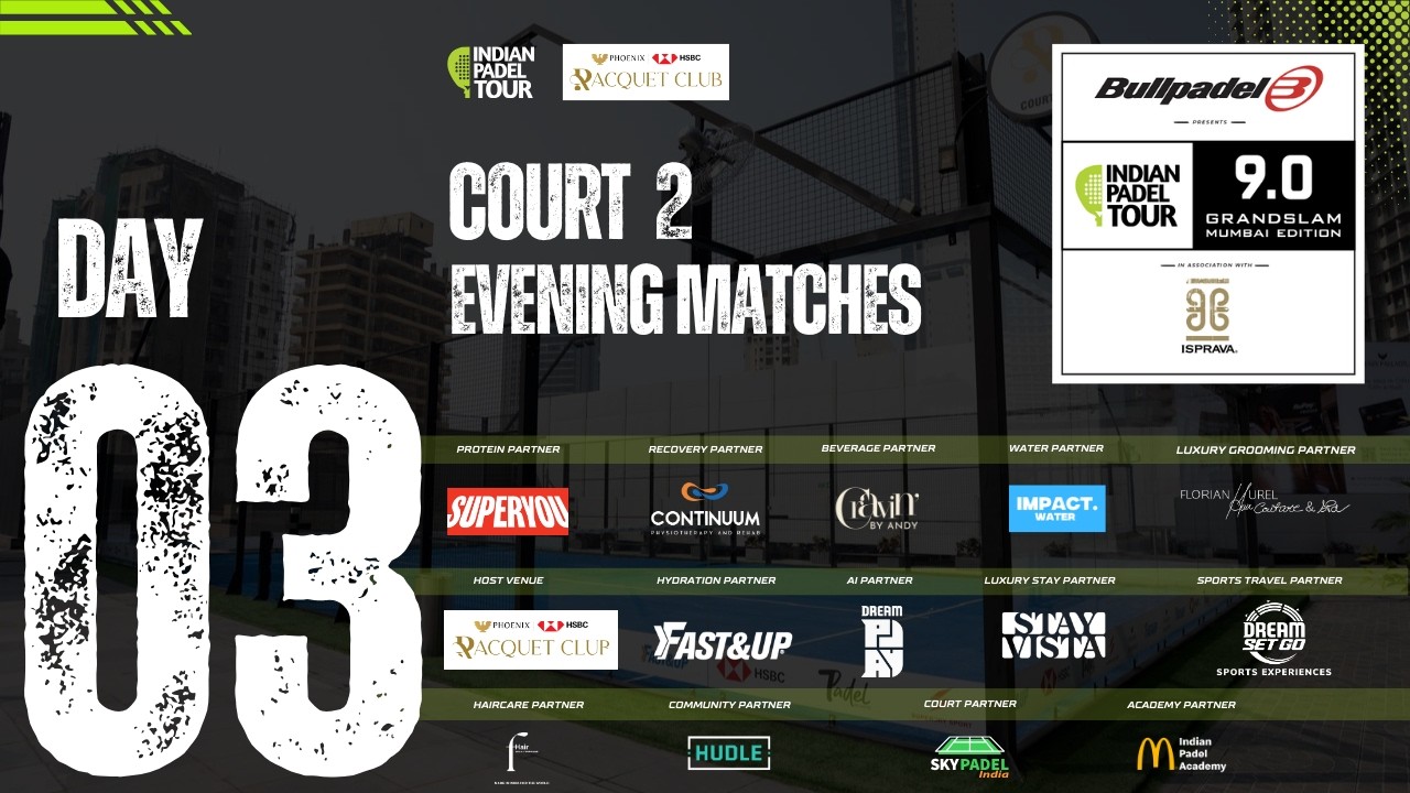 Day 3 | Evening Sesssion | Court 2 | Indian Padel Tournament