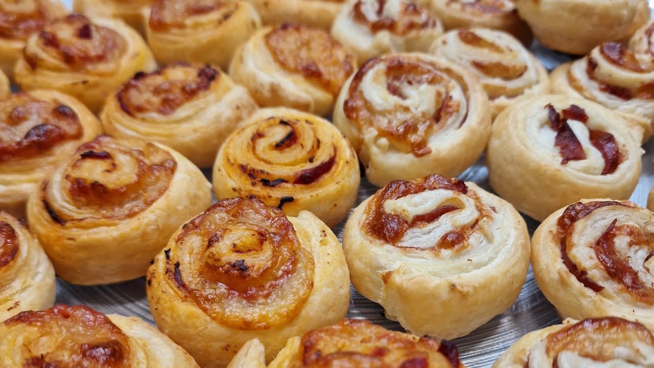 СЛОЙНОЕ ТЕСТО С НАЧИНКОЙ: 2 ИДЕИ АПЕРИТИВА ЗА 5 МИНУТ. ОНИ БЫСТРО ИСЧЕЗАЮТ, ОНИ БОМБА!