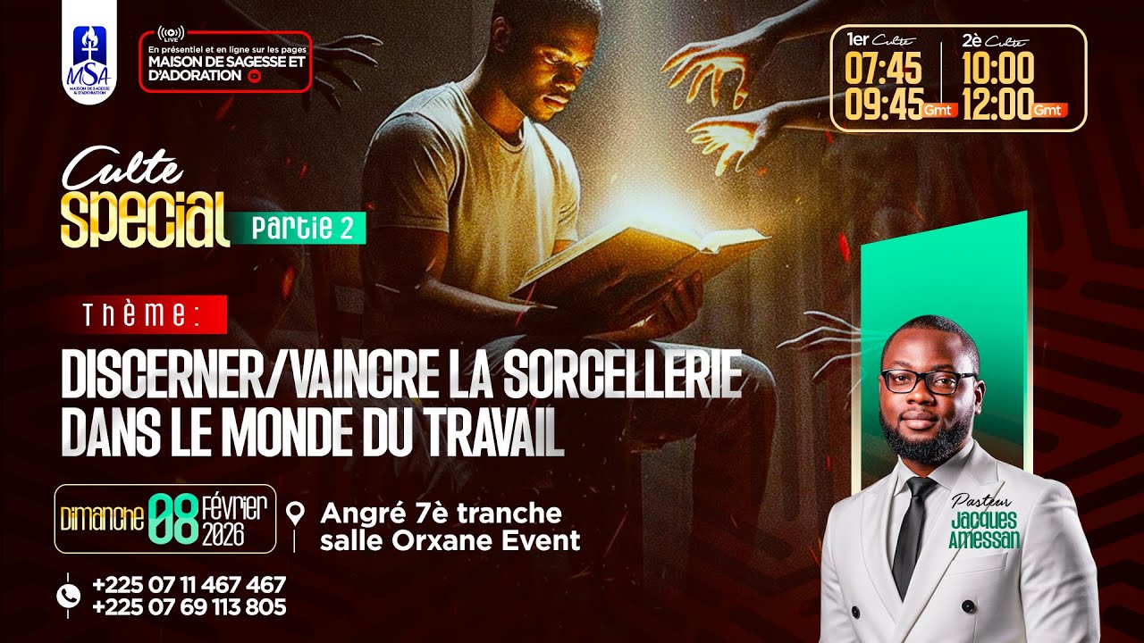 (2) DISCERNER/ VAINCRE LA SORCELLERIE DANS LE MONDE DU TRAVAIL - Pst AIMÉE B.