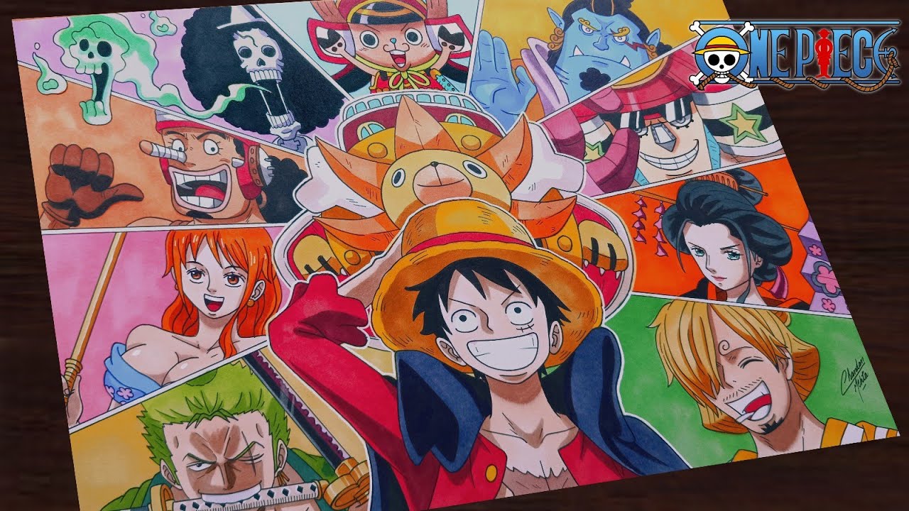Drawing'Strawhat pirates' All members (Wano Arc) ||One piece