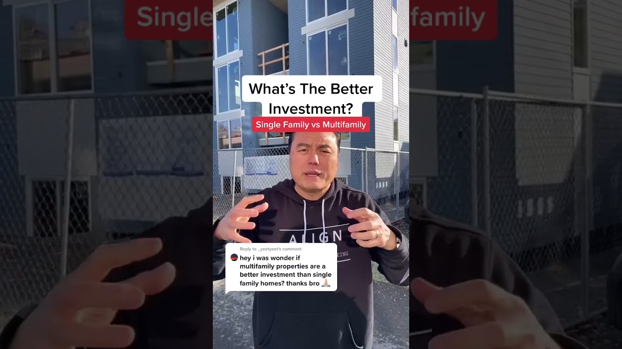 What's The Better Investment? Single Family Vs.  Multifamily #Shorts