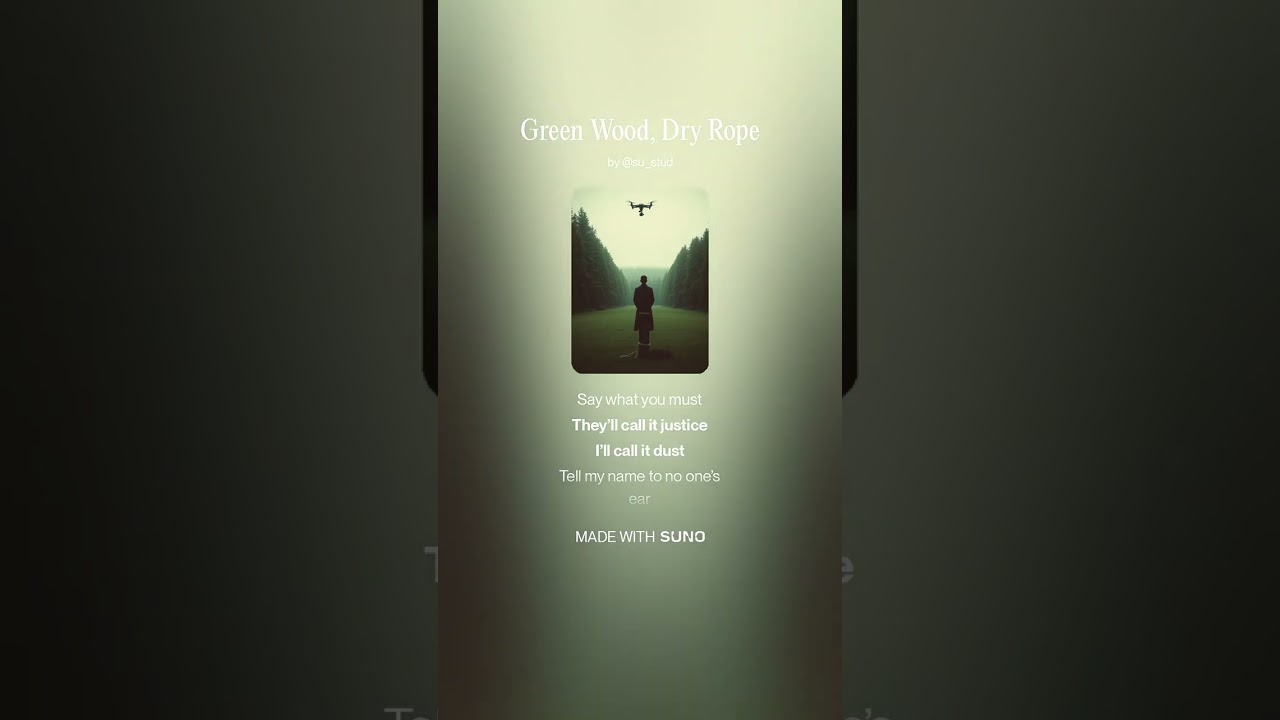 Green Wood, Dry Rope