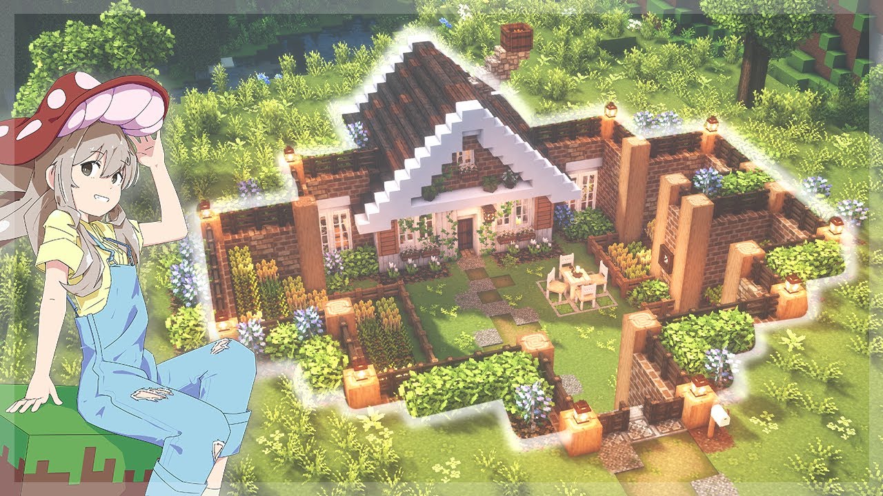 [Minecraft] Underground Cottage Base & Garden 🥕🧅 | CIT Resource Packs