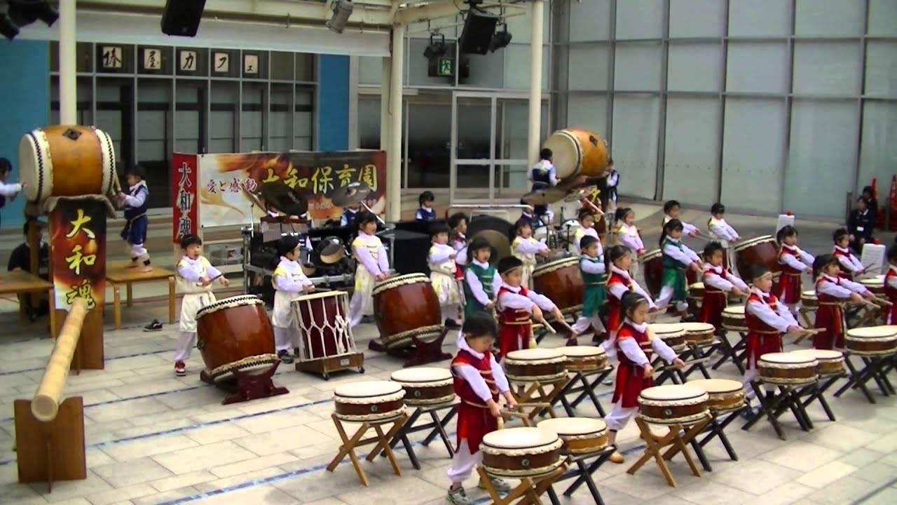 筑西市大和保育園和太鼓演奏 「さんぽ」