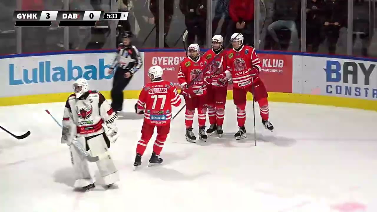 Gyergyói Hoki Klub - Dunaújvárosi Acélbikák 6-0 (összefoglaló)