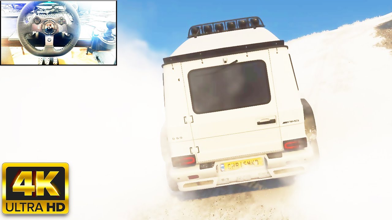 Forza Horizon 4 Mercedes G Class Offroading and Test Drive Logitech G920 + Shifter Gameplay!