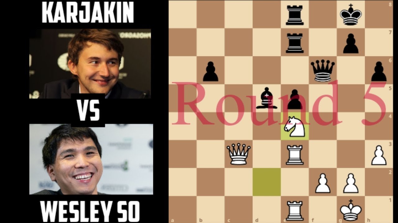 Wesley So vs Sergey Karjakin || Lindores Abbey Rapid Challenge || Round 5