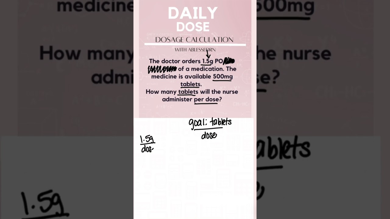 Dimensional analysis is like solving a puzzle #dosagecalc #shortsyoutube #nursingschool