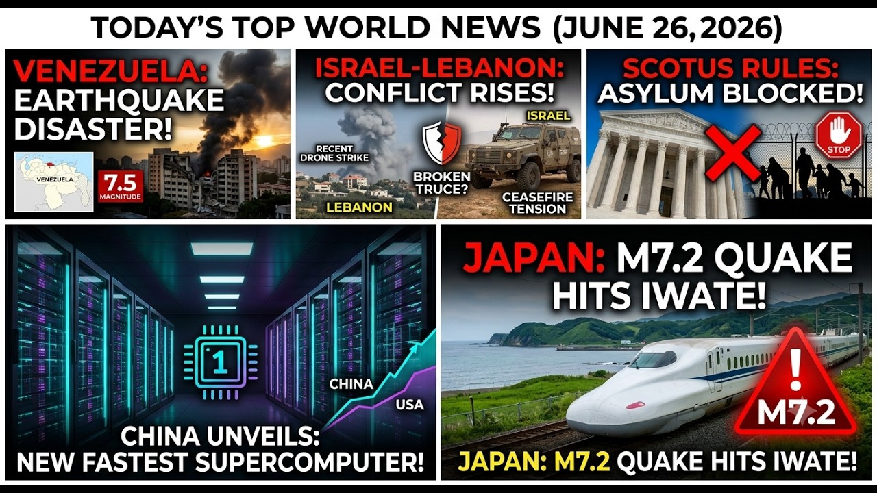 🚨 WORLD NEWS UPDATE: Earthquakes in Venezuela & Japan + Global Tech Shifts | Middle East Tensions