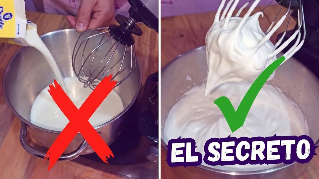 C&oacute;mo montar crema para batir | Tip | Top Cream Chantilly