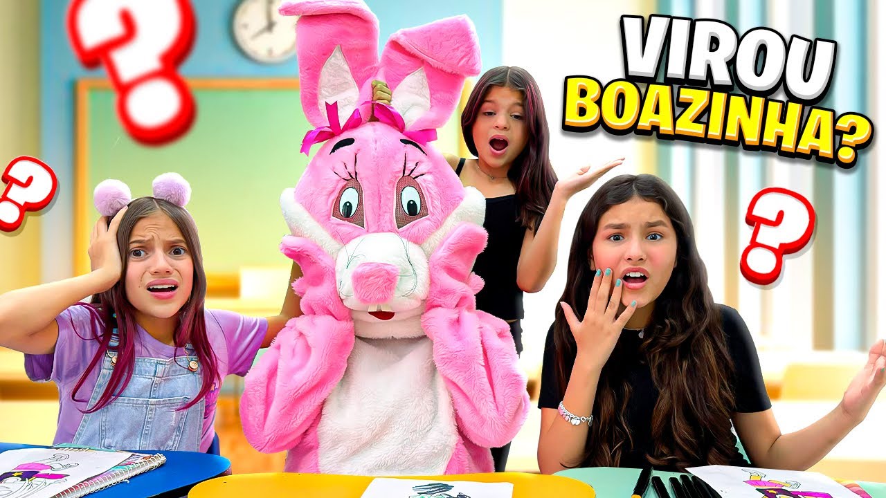 A COELHA ROSA QUER ESTUDAR!! SERÁ QUE A COELHA VIROU BOAZINHA?
