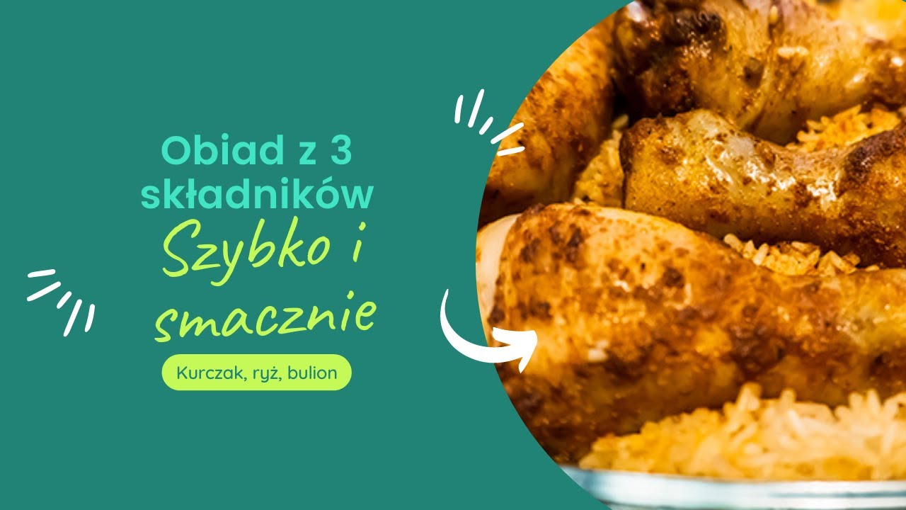 Obiad z 3 składników. Szybko i smacznie!! [Kurczak, ryż, bulion]