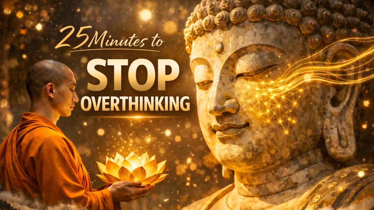 25 minute Stop Overthinking: Deep Meditation Music | Stress, Anxiety & Depression Relief (No Ads)