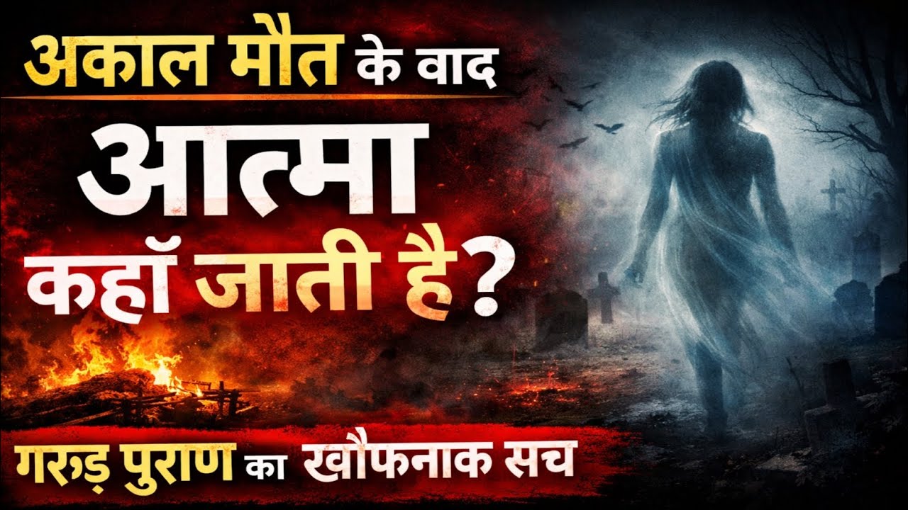 अकाल मौत के बाद आत्मा कहाँ जाती है? | गरुड़ पुराण का खौफनाक सच