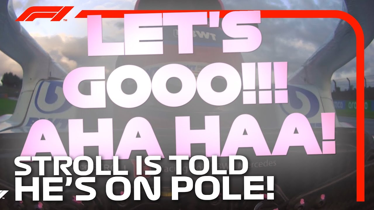 Lance Stroll Realises He's On Pole! | Onboard And Team Radio | 2020 Turkish Grand Prix