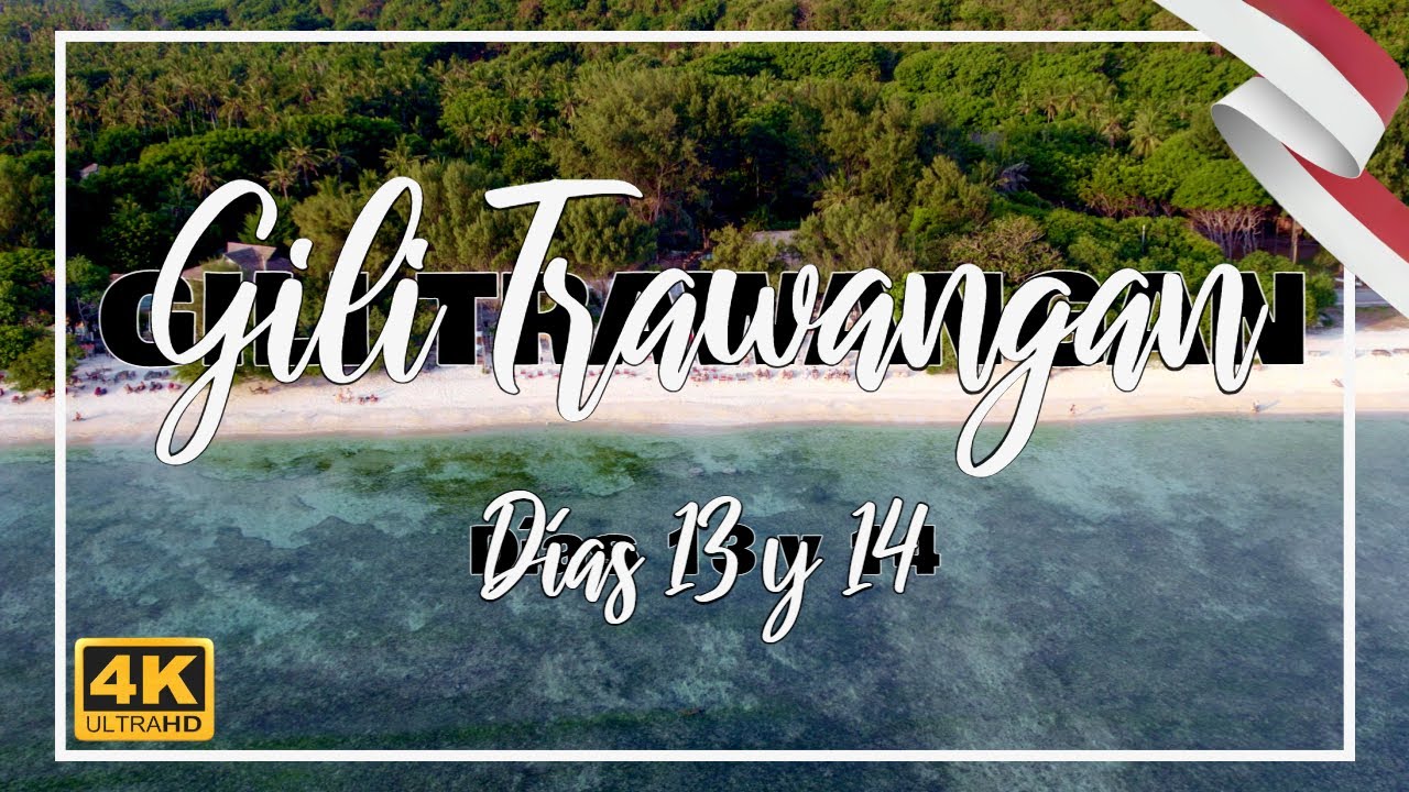 Qué ver en GILI TRAWANGAN - INDONESIA  | VLOG días 13 y 14 | Guía 22 días en INDONESIA | 4K |
