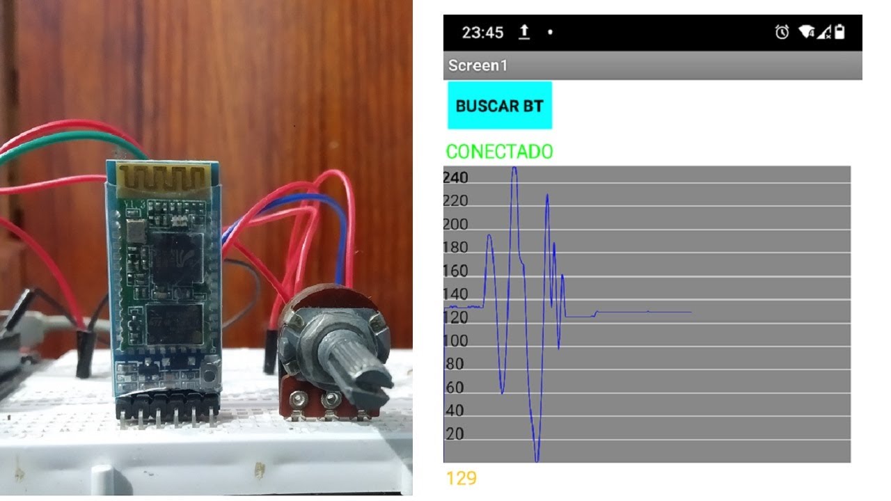 Graficar datos analógicos en el Celular || Arduino + HC-05 + App Inventor || Proyectos con Arduino