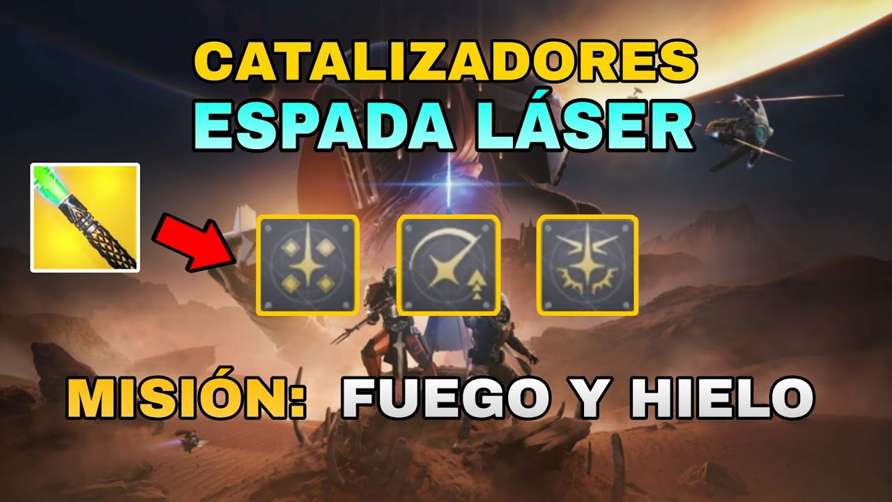 OBTENER LOS 3 CATALIZADORES DE LA ESPADA LÁSER DE LA MISIÓN EXÓTICA | Destiny 2: DESERTORES 