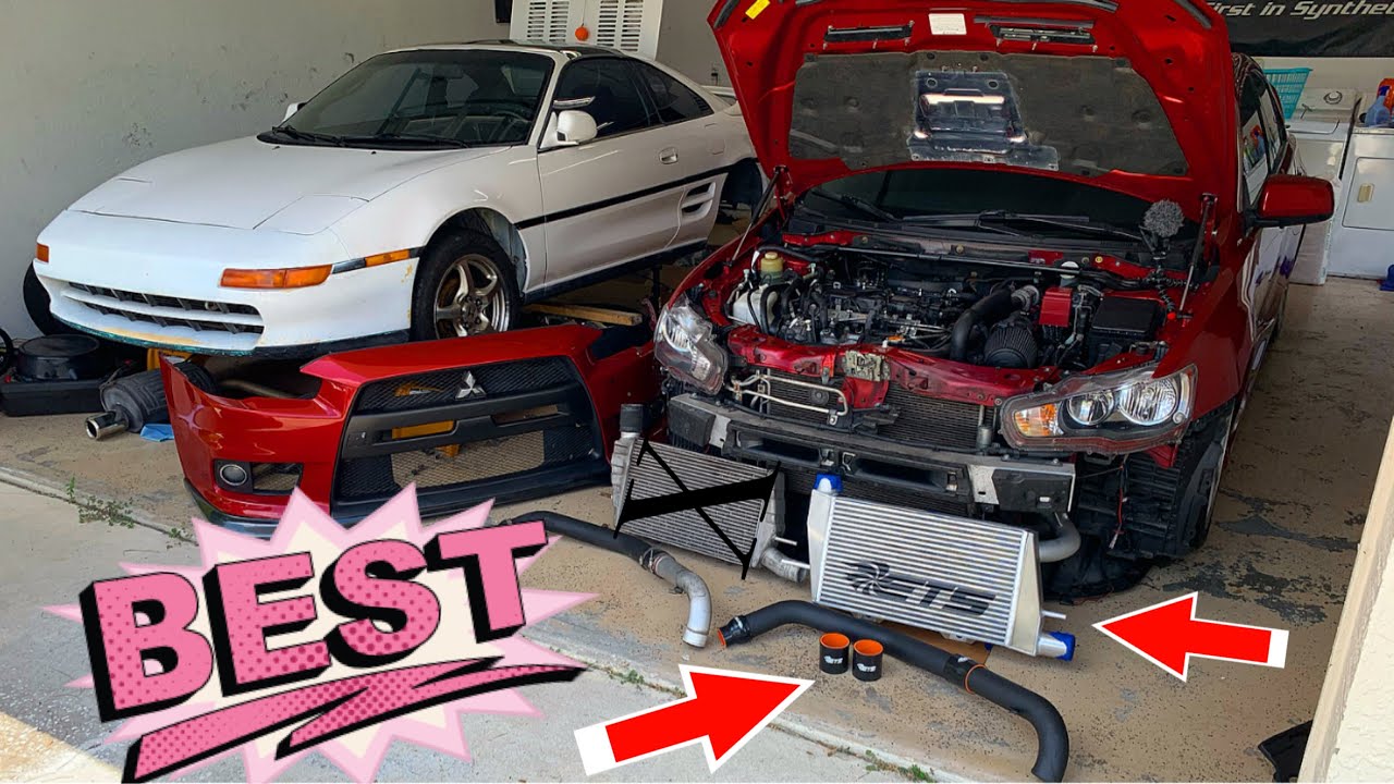 ETS Evo X Intercooler Install //EASY WORK**