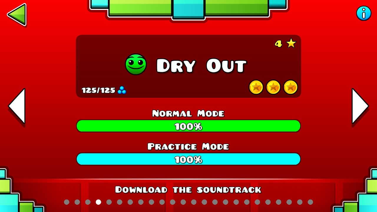 Geometry Dash Dry Out Full Version!