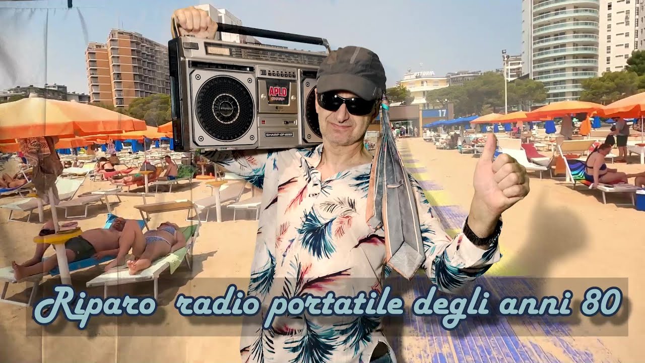 Riparo uno  stereo portatile degli  anni 80